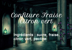 Confiture Fraise Citron Vert