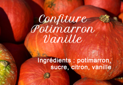 Confiture Potimarron Vanille