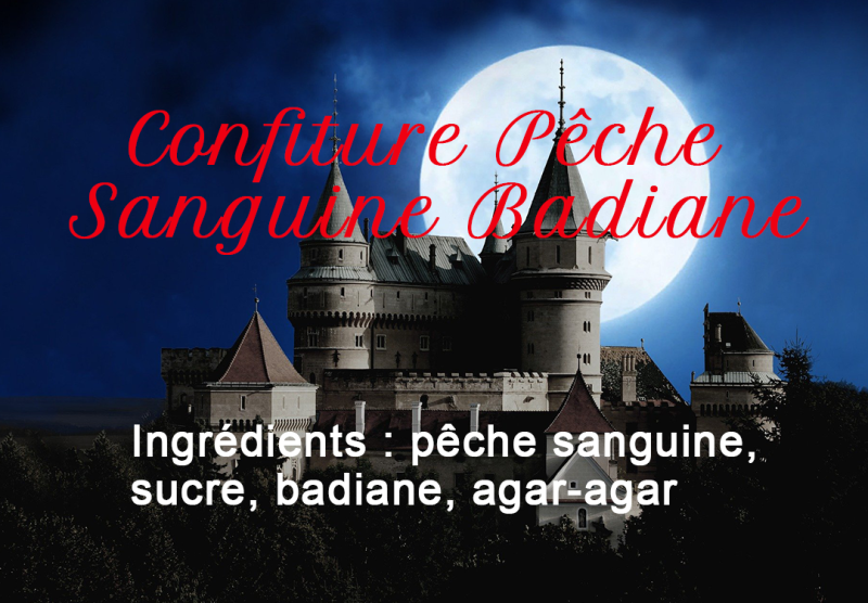 Confiture Pêche Sanguine Badiane