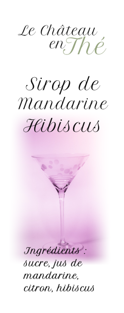 Jarabe de mandarina y hibisco