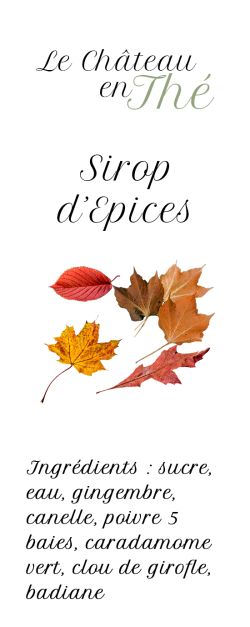 Spice syrup