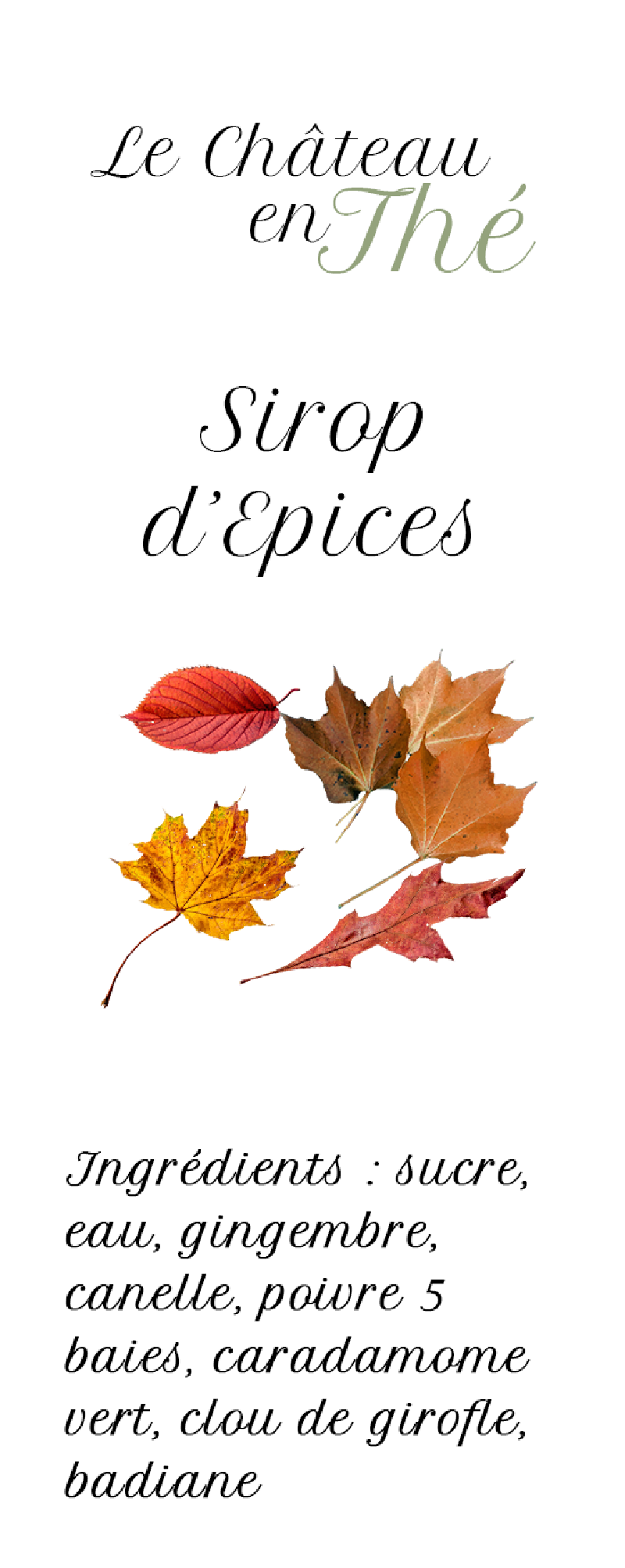 Sirop d'épices