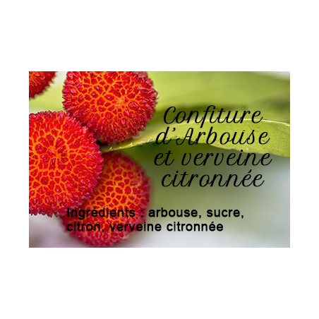 Confiture d'Arbouse et Verveine citronnée