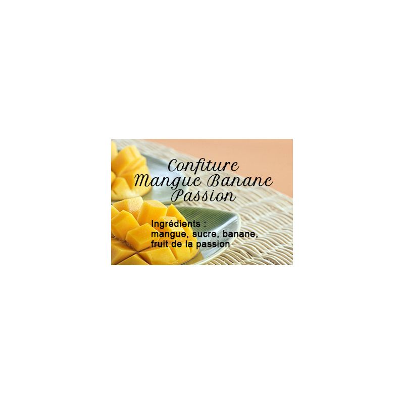 Confiture Mangue Banane Passion