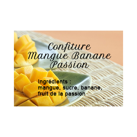 Confiture Mangue Banane Passion