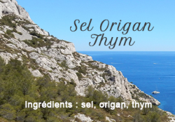 Salt with oregano and thyme