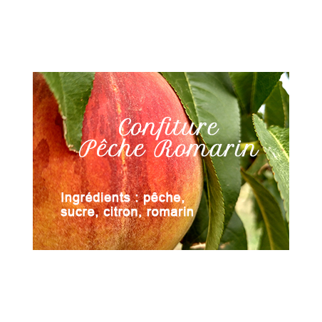 Confiture Pêche Romarin