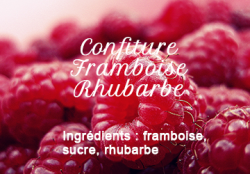 Confiture Framboise Rhubarbe