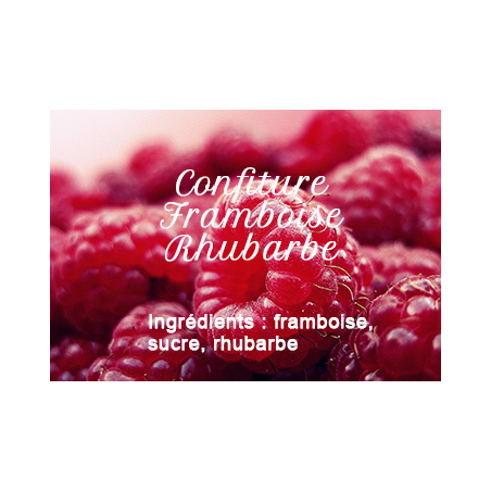 Confiture Framboise Rhubarbe