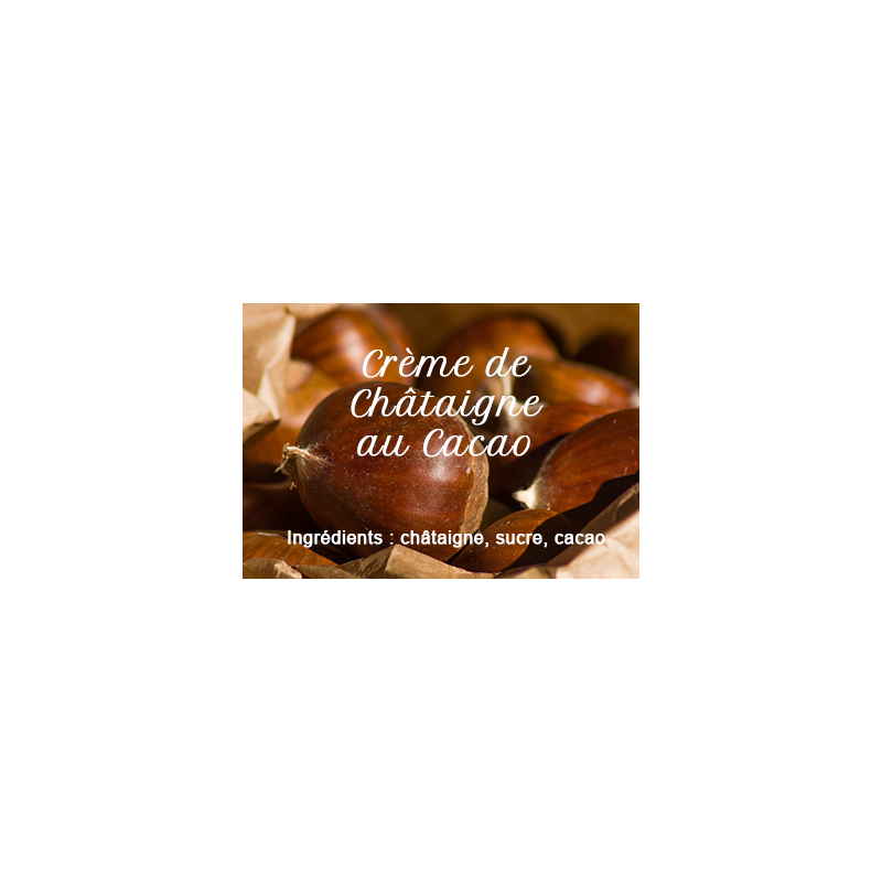 Cocoa chestnut cream