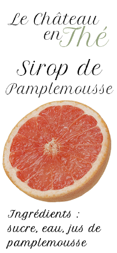 Grapefruit syrup