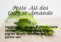 Pesto Ail bears and almond