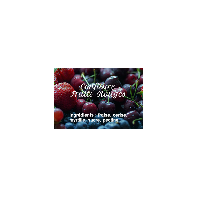 Red fruit jam