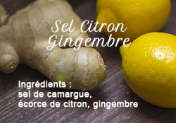 Ginger lemon salt