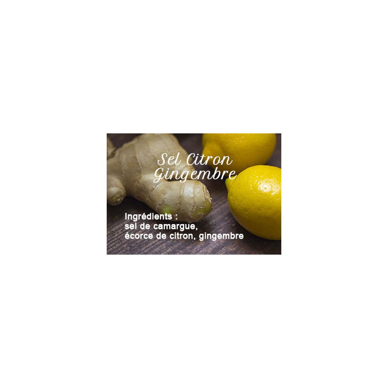 Ginger lemon salt