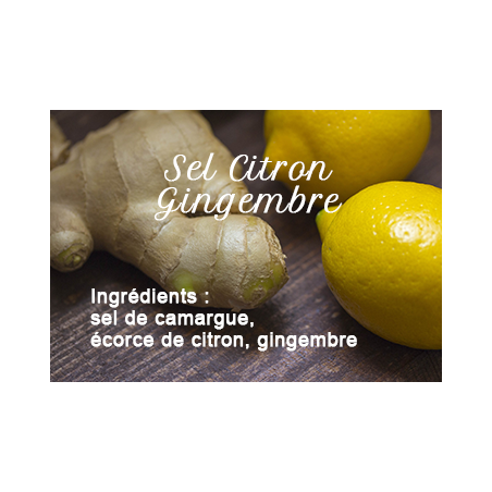 Ginger lemon salt