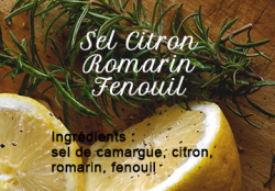 Lemon salt, rosemary and fennel
