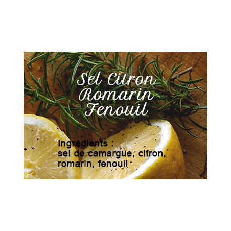 Lemon salt, rosemary and fennel Lemon salt, rosemary and fennel