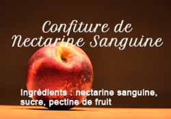 Blood nectarine jam