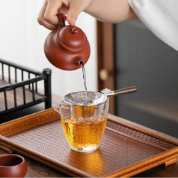 Decorated tea colander
