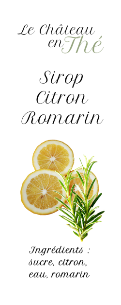 Rosemary lemon syrup