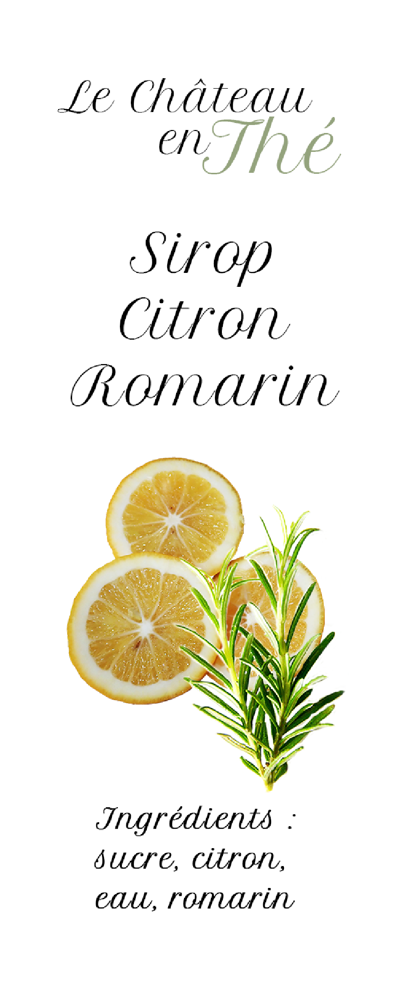Rosemary lemon syrup