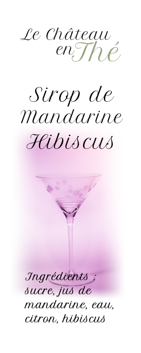 Hibiscus mandarin syrup