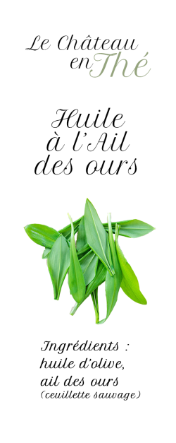 Olive oil with bears garlic